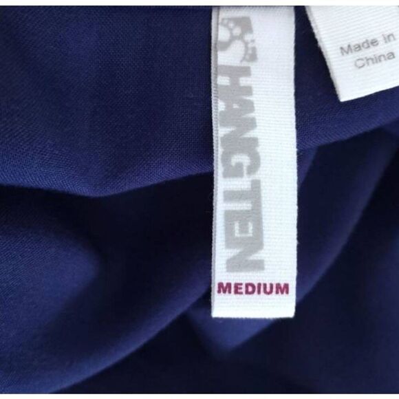 HANG TEN NAVY BLUE RUFFLE JUMPSUIT SZ.M EUC. - Picture 6 of 9